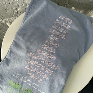 Boys Lie Women's Sweatpants - Blue - Horoscope Graphic Print Sweats Sz L